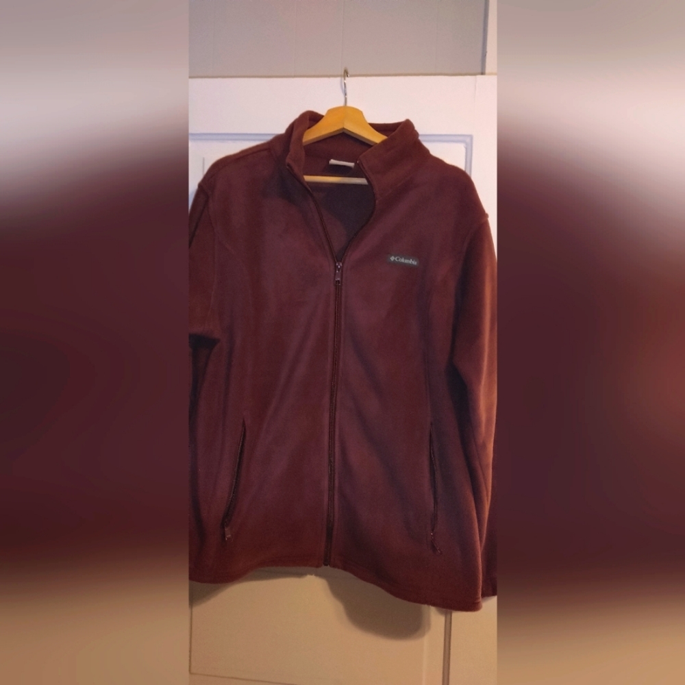 Plus Size Burgundy Columbia Fleece